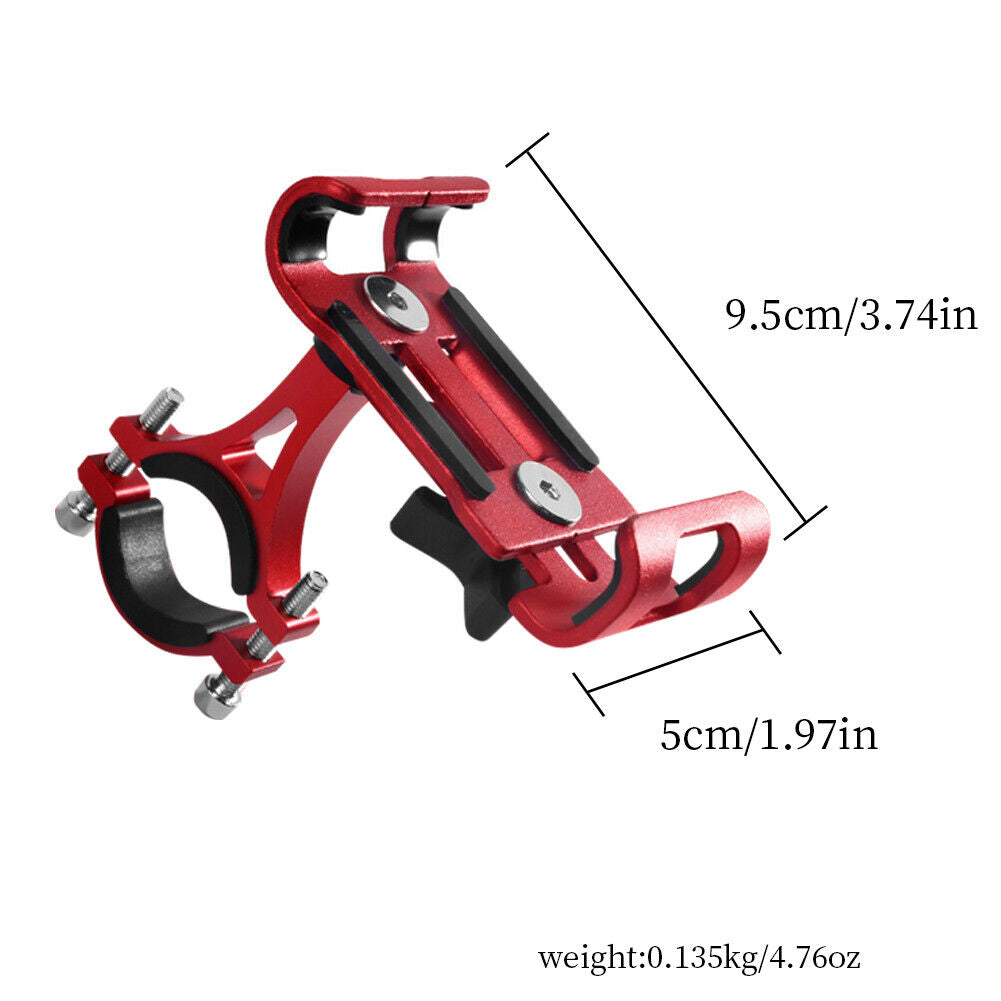 US 2-4 Pcs Motorcycle Bike Phone Stand Aluminum Mobile Holder Mount Handlebar