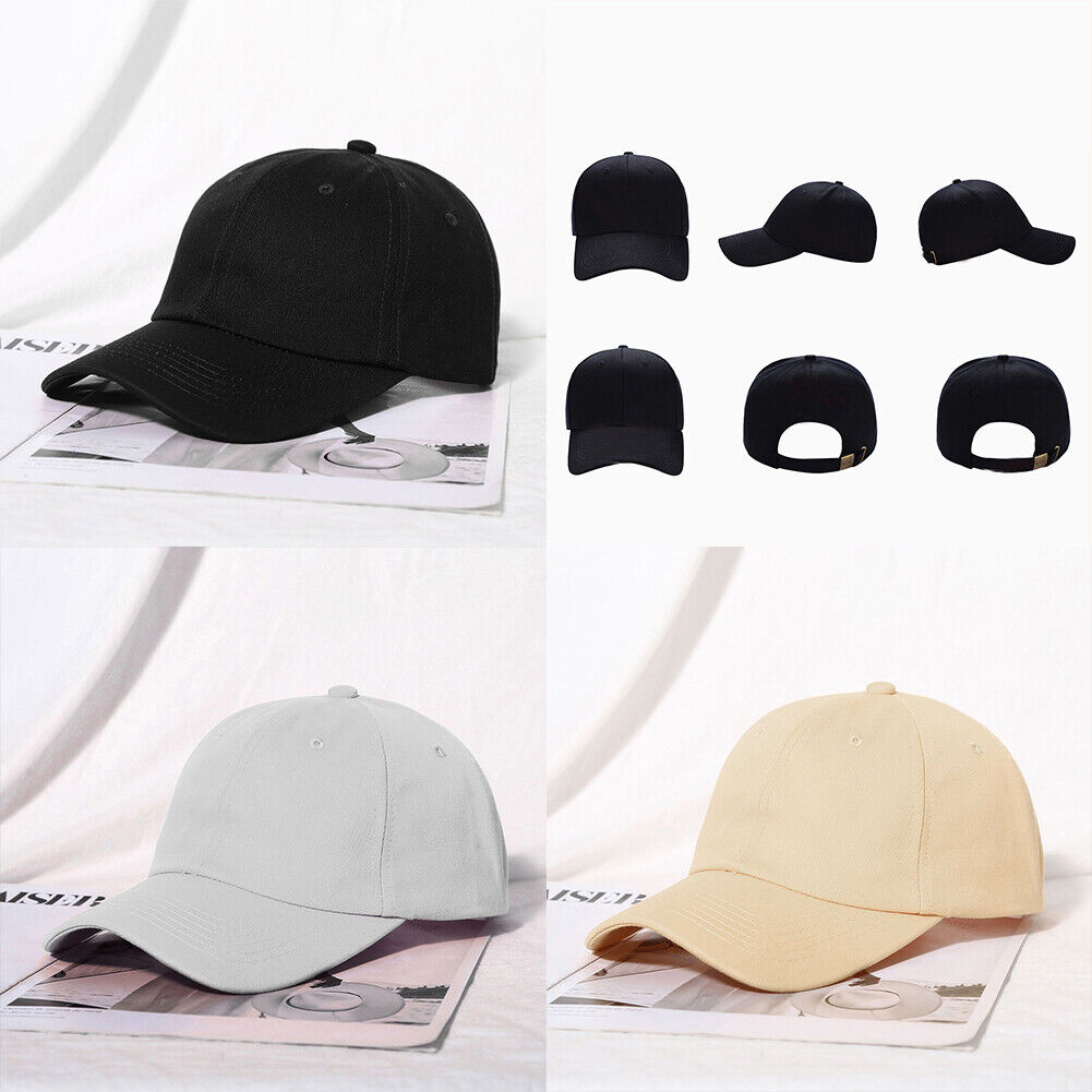 US 3-6 Pcs Washed Polo Style Retro Distressed Cotton Baseball Cap Adjustable Hat