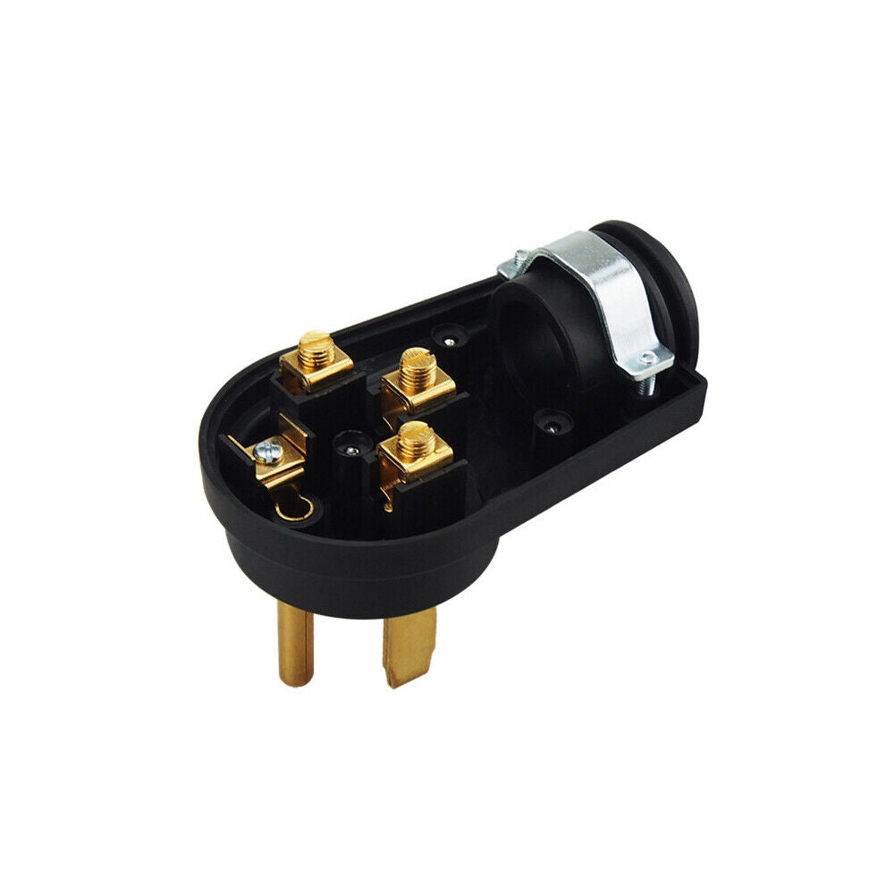 US 50 Amp RV Plug Replacement Male Plug End Camper Power Adapter 50A