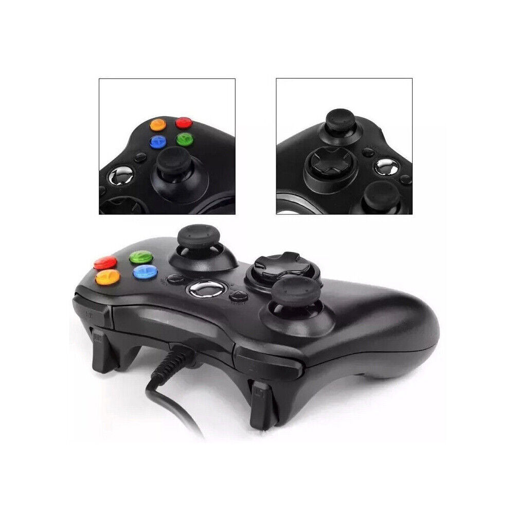 US 1-2 Pack Wired Controller USB For Compatible With Xbox 360/ Windows 7 8 10 11