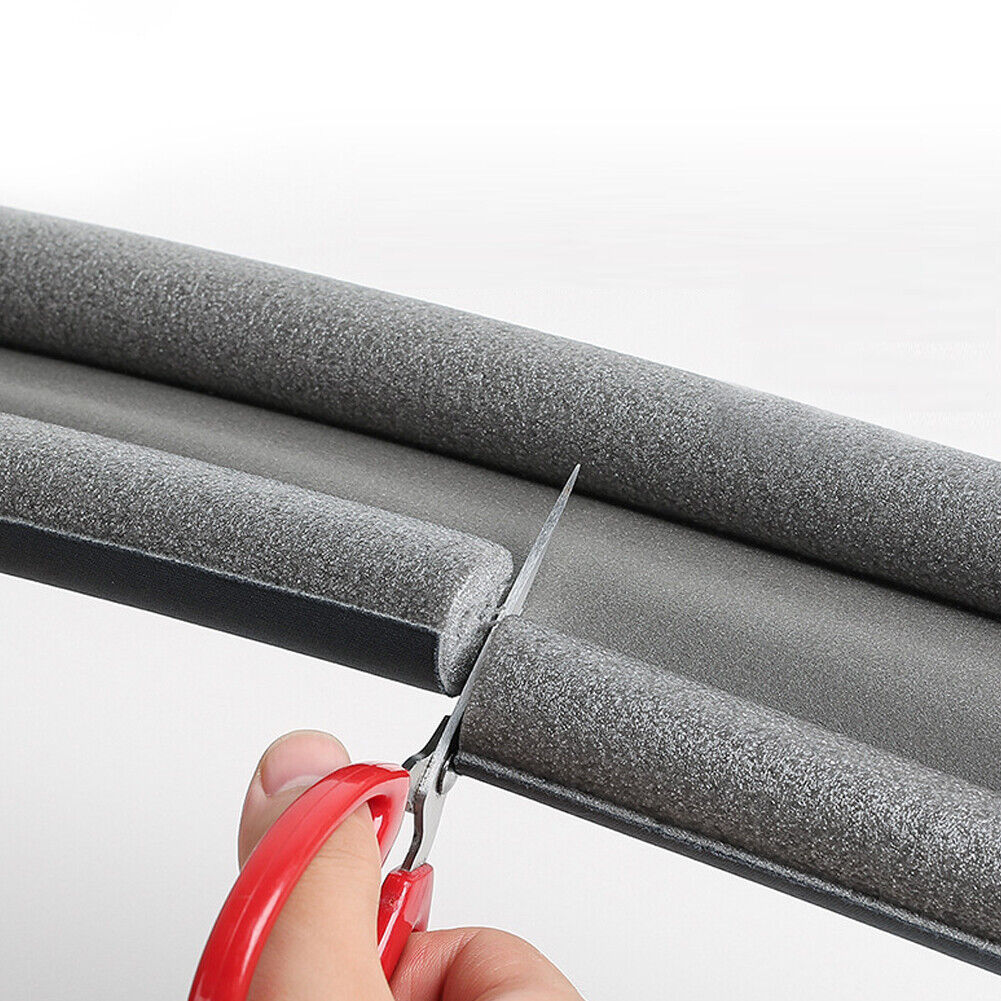 US 1-2 Pc Under Door Bottom Seal Strip Stopper Adjustable Twin Door Soundproof