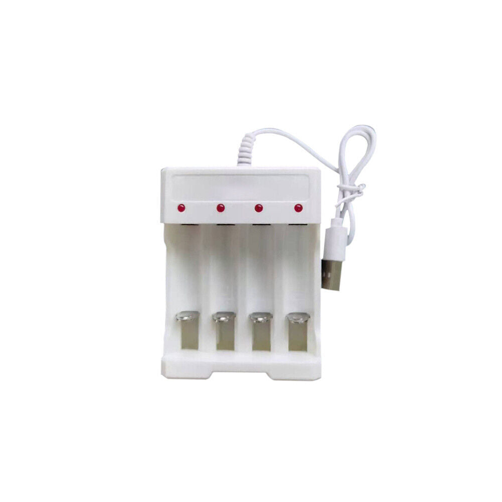 US 4 Slot Battery Charger For AA AAA Rechargeable Ni-MH Ni-CD Li-Ion Batteries