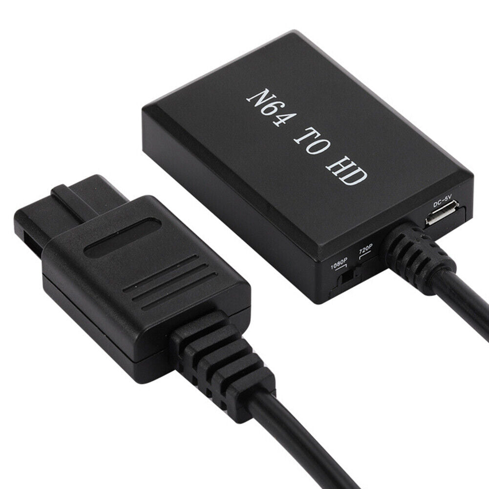 US 2 Pc Converter N64 To HDMI HD 1080P Cable Compatible With N64/ GameCube /SNES