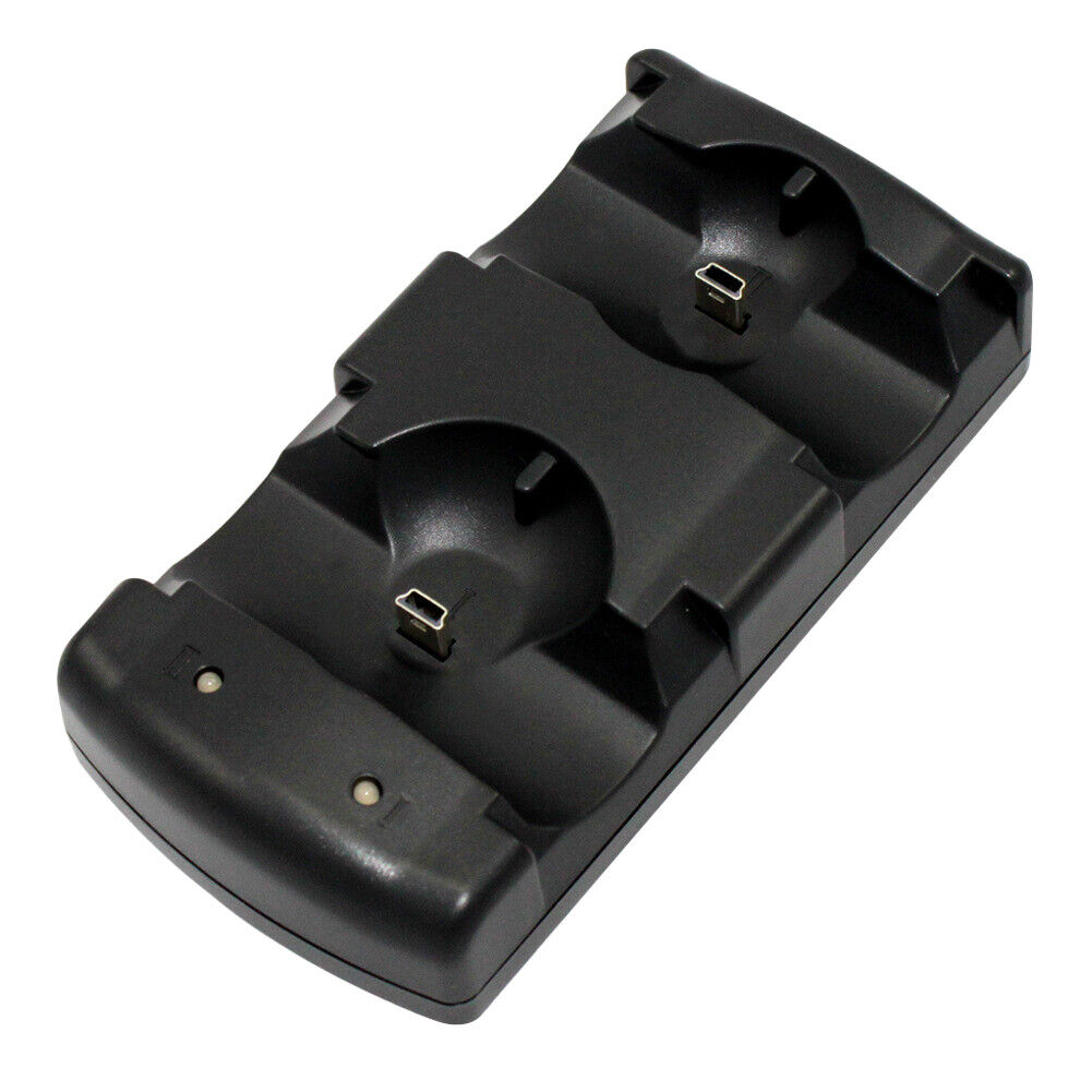 US 2 Pack PS3 Controller USB Dual Charger Charging Dock Station for Sony PS3