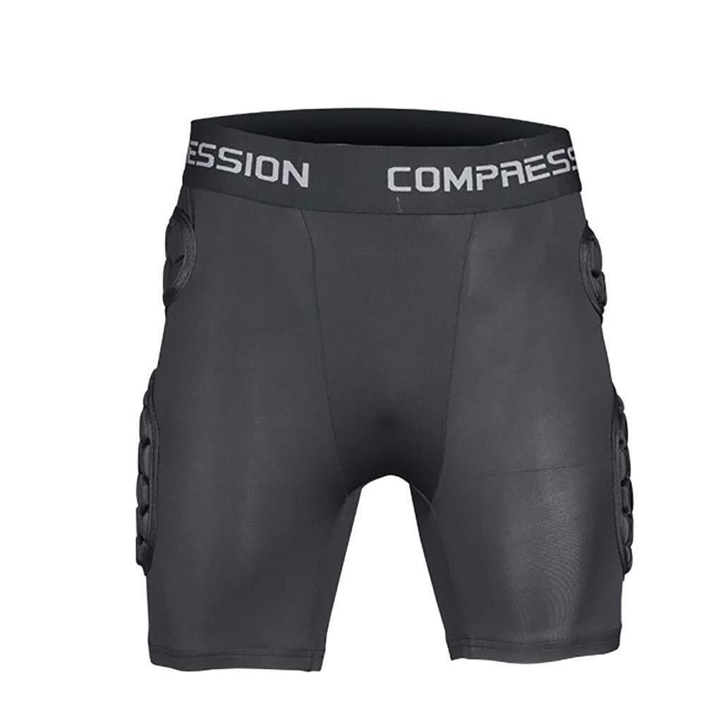 Men's Padded Compression Pants Leggings for Soccer Basketball Paintball Hockey