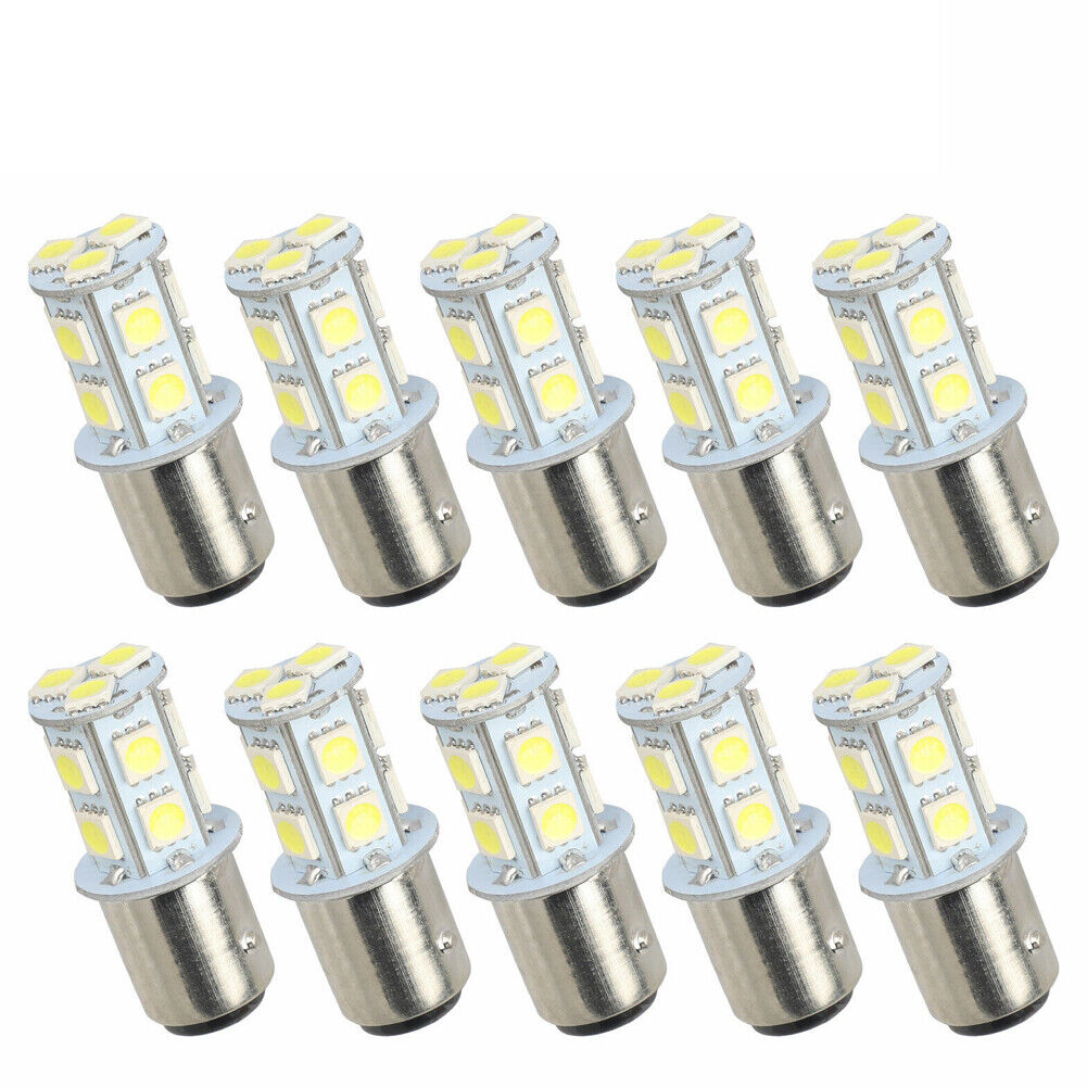 US 20-40Pc Car Truck Tail Brake Stop Light Bulb 12V 6500K LED 1157 Bay15d 13-SMD