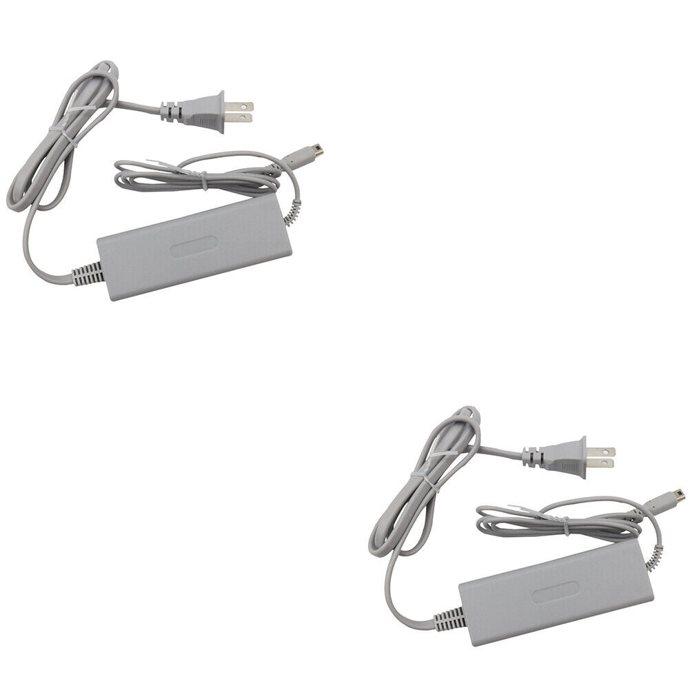 US 2 Pack AC Power Supply Charging Adapter Charger For Nintendo Wii U GamePad