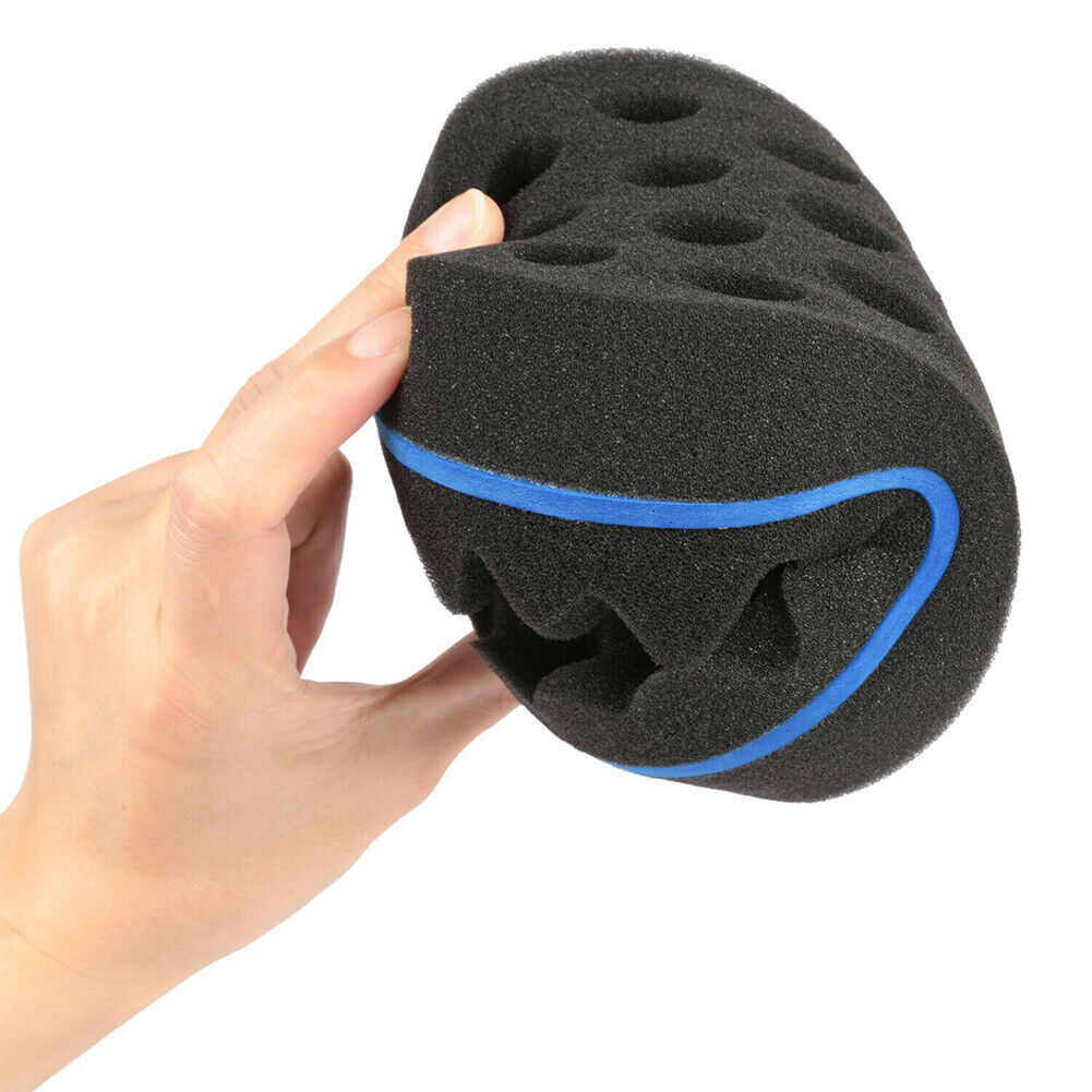 US 2-4 Pcs Double Side Barber Brush Sponge Locking Afro Curl Twist Dreads Coil