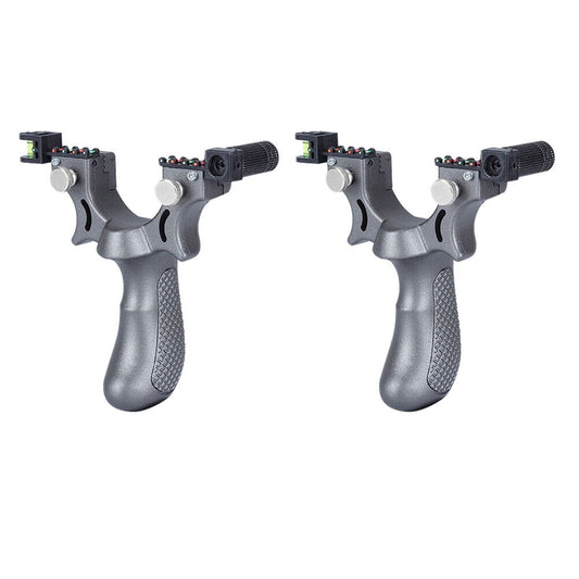US 2-4 Pcs Professional Catapult Laser Slingshot Hunting Rubber Aim Point Target