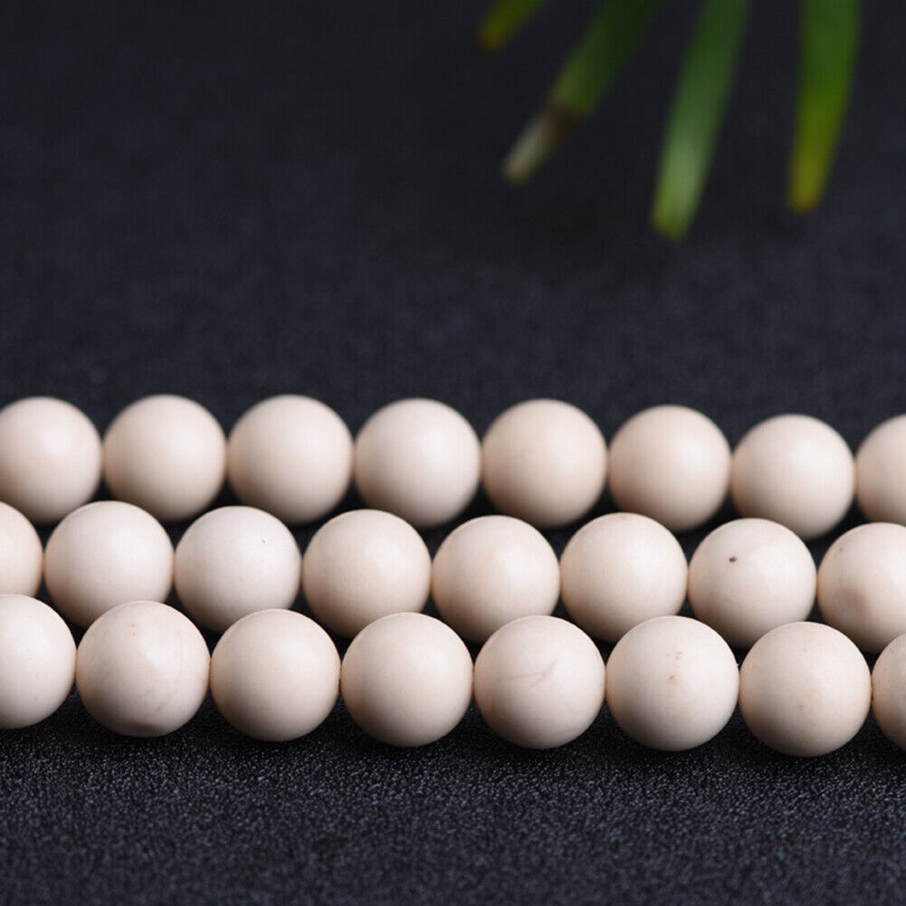 US 3 Strands River Stone Beads 15''Natural Matte Round Gemstone 4 6 8 10mm