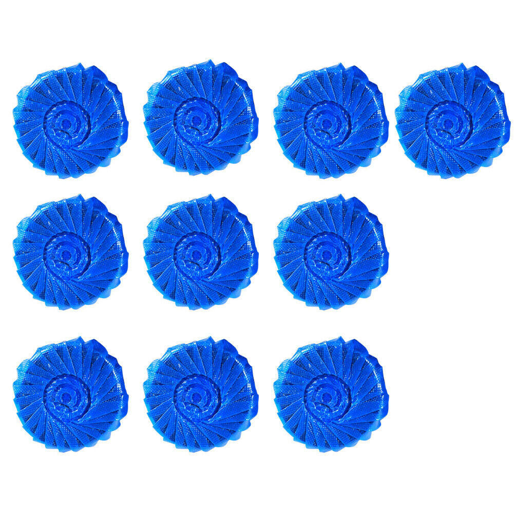 US 40-80 Pcs Automatic Bleach Toilet Bowl Cleaner Stain Remover Blue Tab Tablet