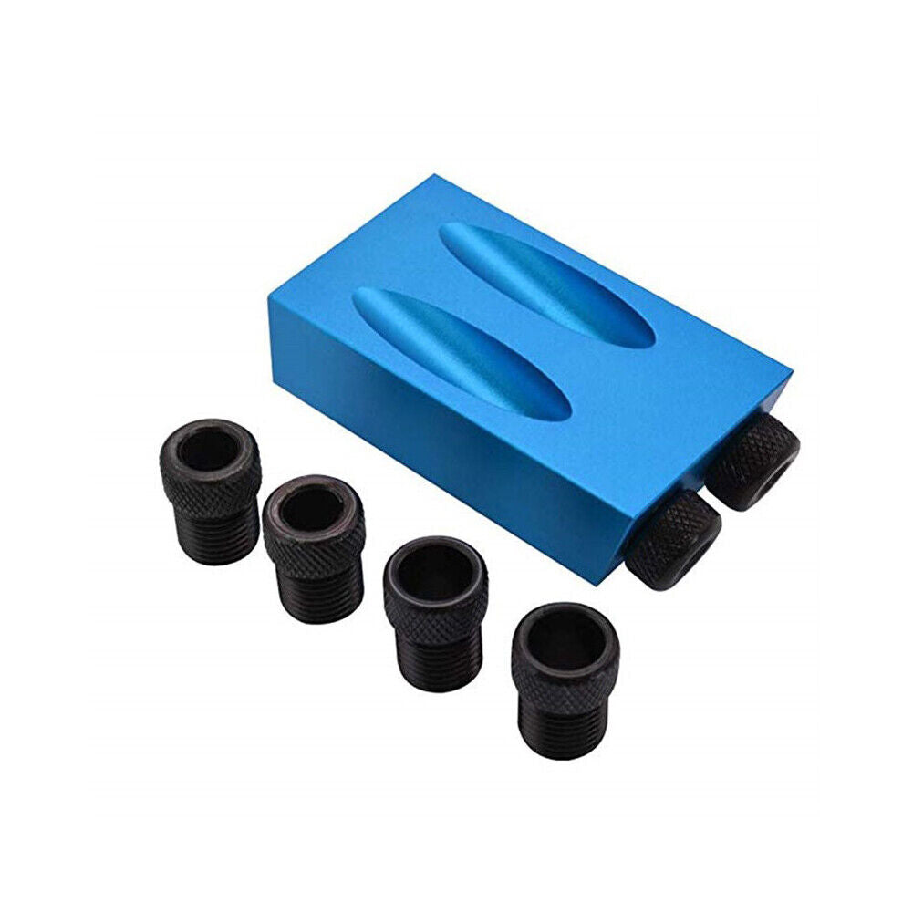 US 1-2 Set of 14 Pc Hole Jig Dowel Woodwork Guides Joint Angle Carpentry Locator