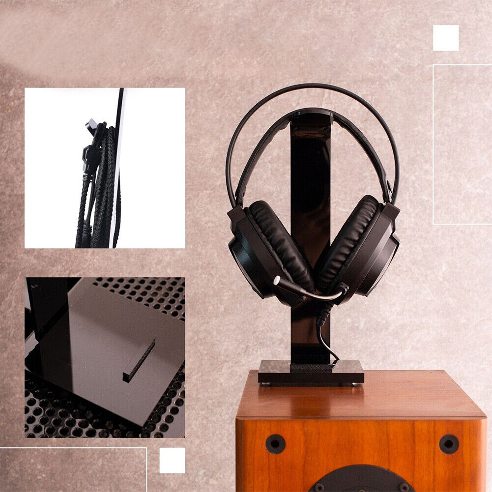 US 1-2 Pack Headset Headphone Stand Acrylic Universal Earphone Holder Orgainizer