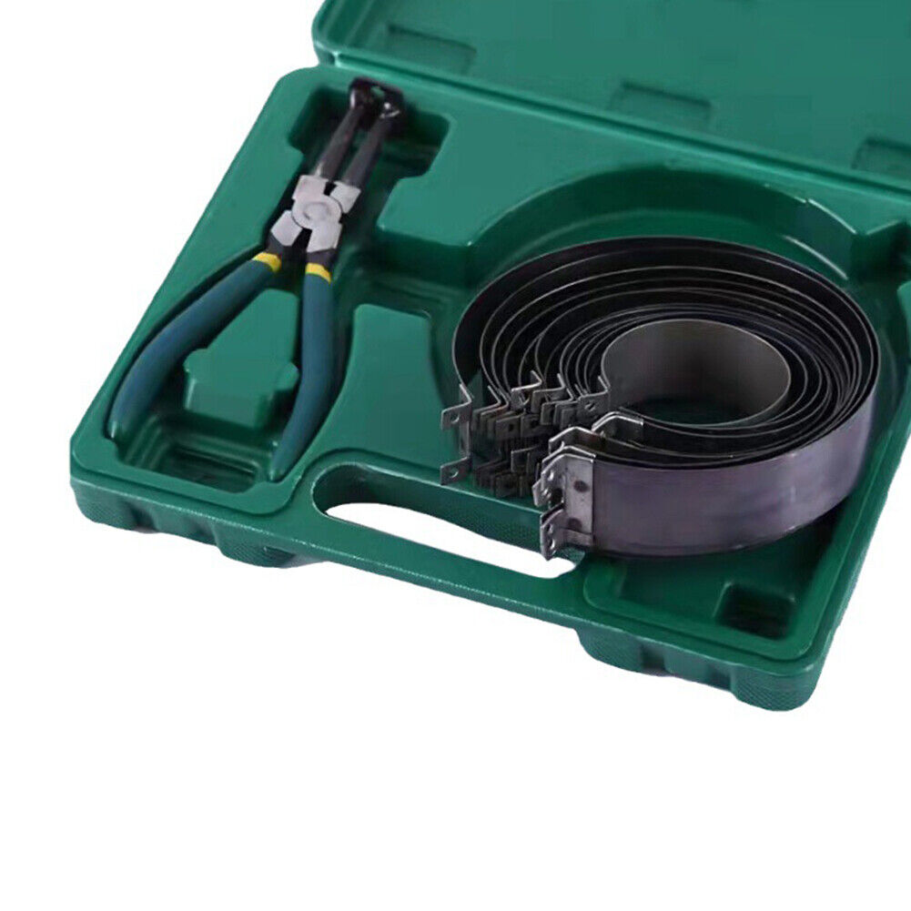 US Professional Piston Ring Compressor Cylinder Installer Pliers & 14 Band Kit