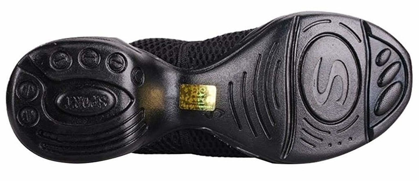 Women's Lightweight Soft Sole Mesh Lace-up Dance Sneaker