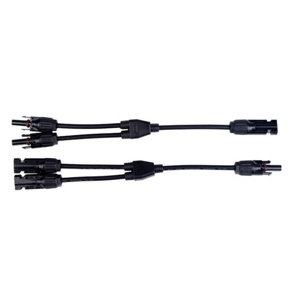 US 2-4 Pcs Solar Connectors Y Branch Parallel Adapter Cable Wire Waterproof Tool