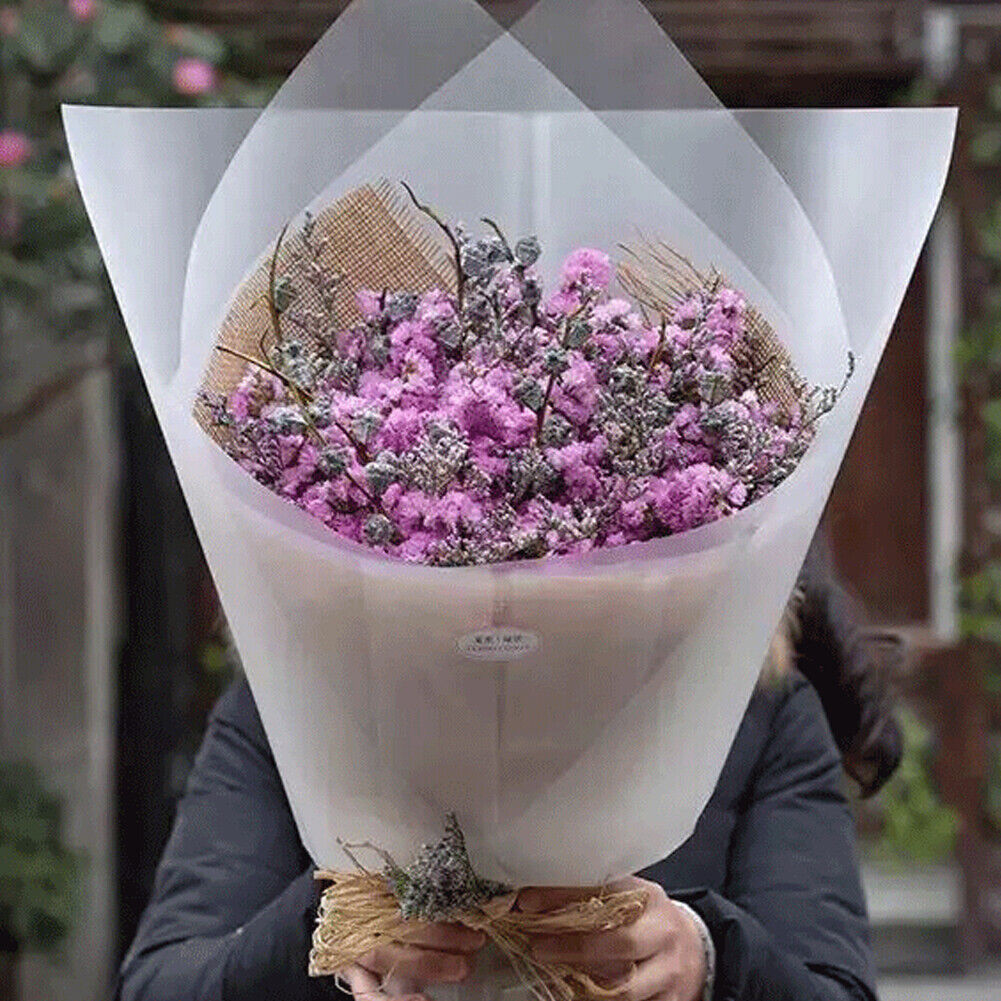 US 40-80 Sheets Flower Wrapping Paper Florist Art Wedding Bouquet Decor 19X19"