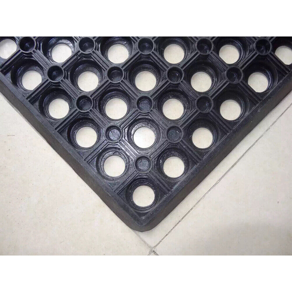 US Non Slip Door Mats Indoor Outdoor Rug Heavy Duty Washable Kitchen Rubber Mat