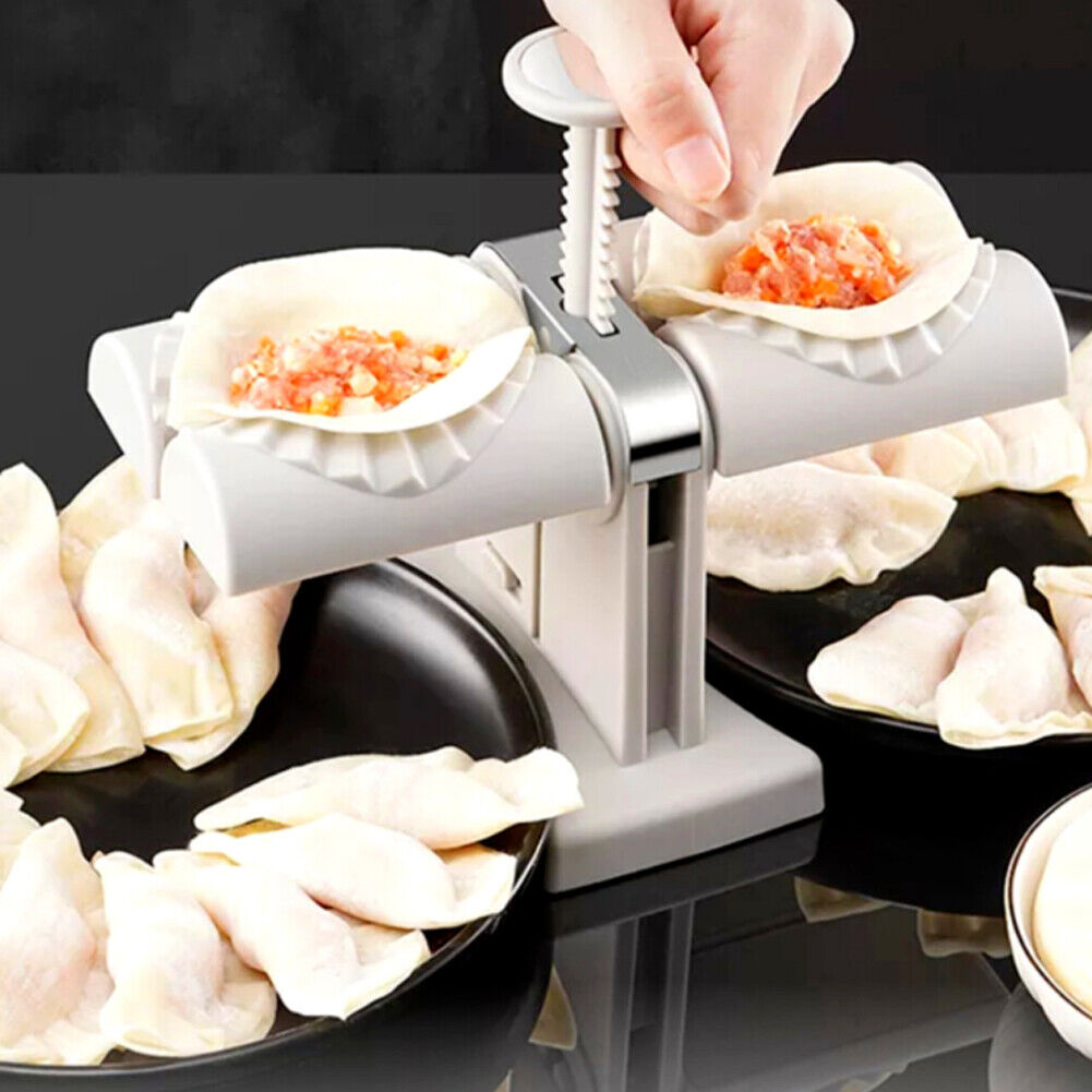 US 1-2 Pc Household Double Head Automatic Dumpling Maker Mould Wrapper Tools