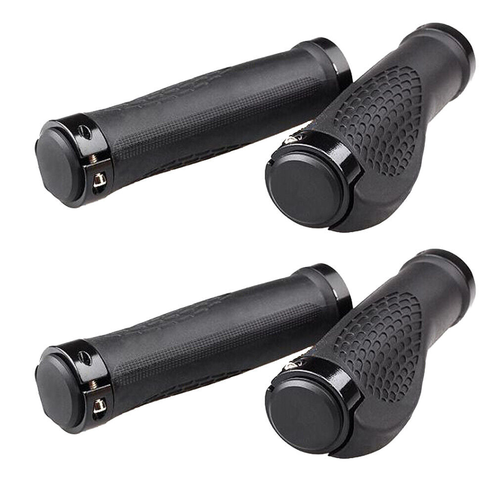 US 2-4 Pack Rubber Mountain Bike Handle Grip Bar Ergonomic Lock-on Enss MTB BMX