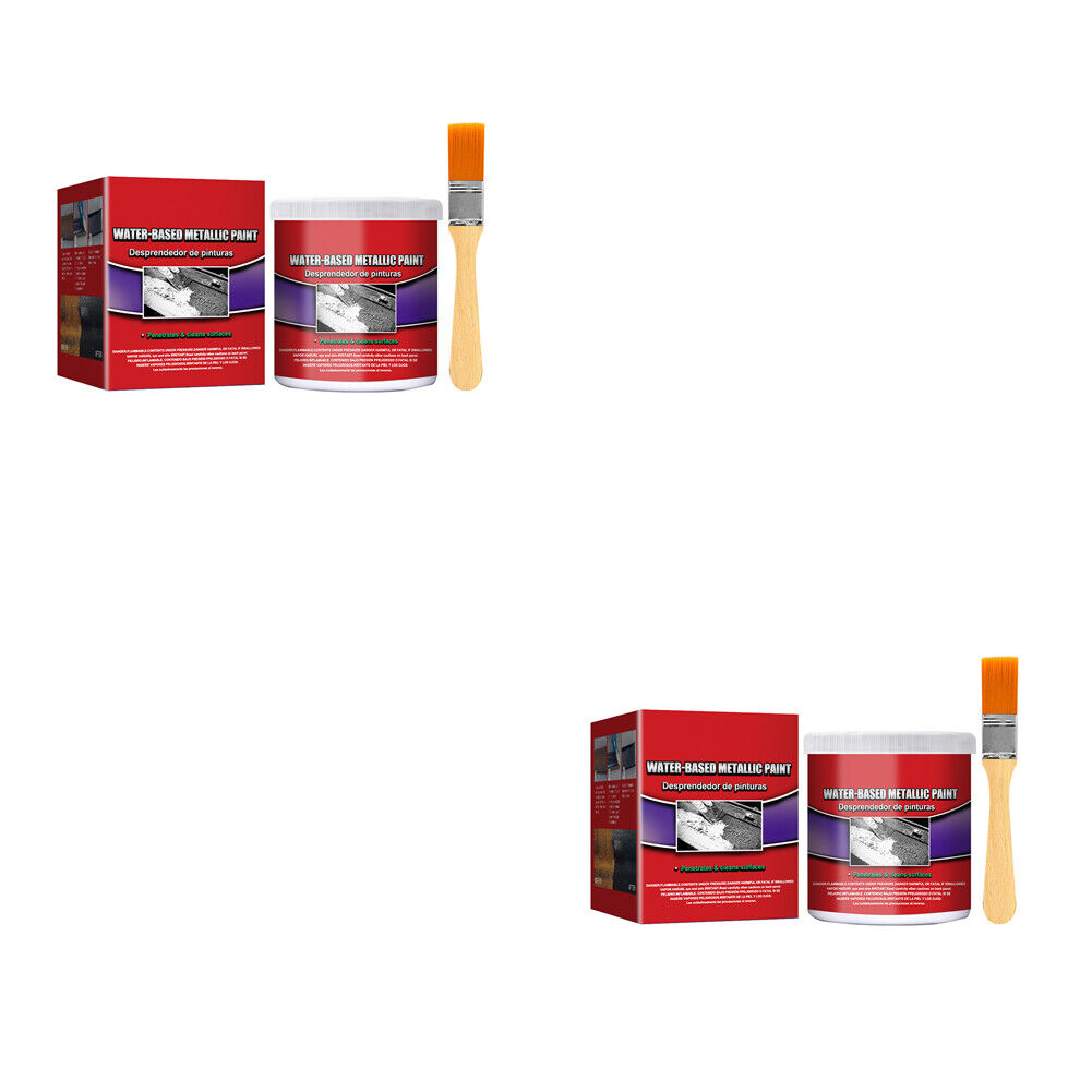 US1-2Pc Car Water-Based Chassis Rust Converter Primer Remover Restore with Brush