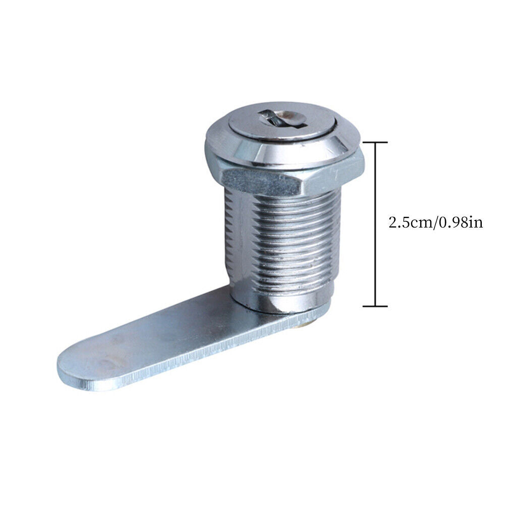 US 10 Pack 5/8" 1" 1 1/8" Cabinet RV Cam Locks Keyed Alike Secure Drawer File