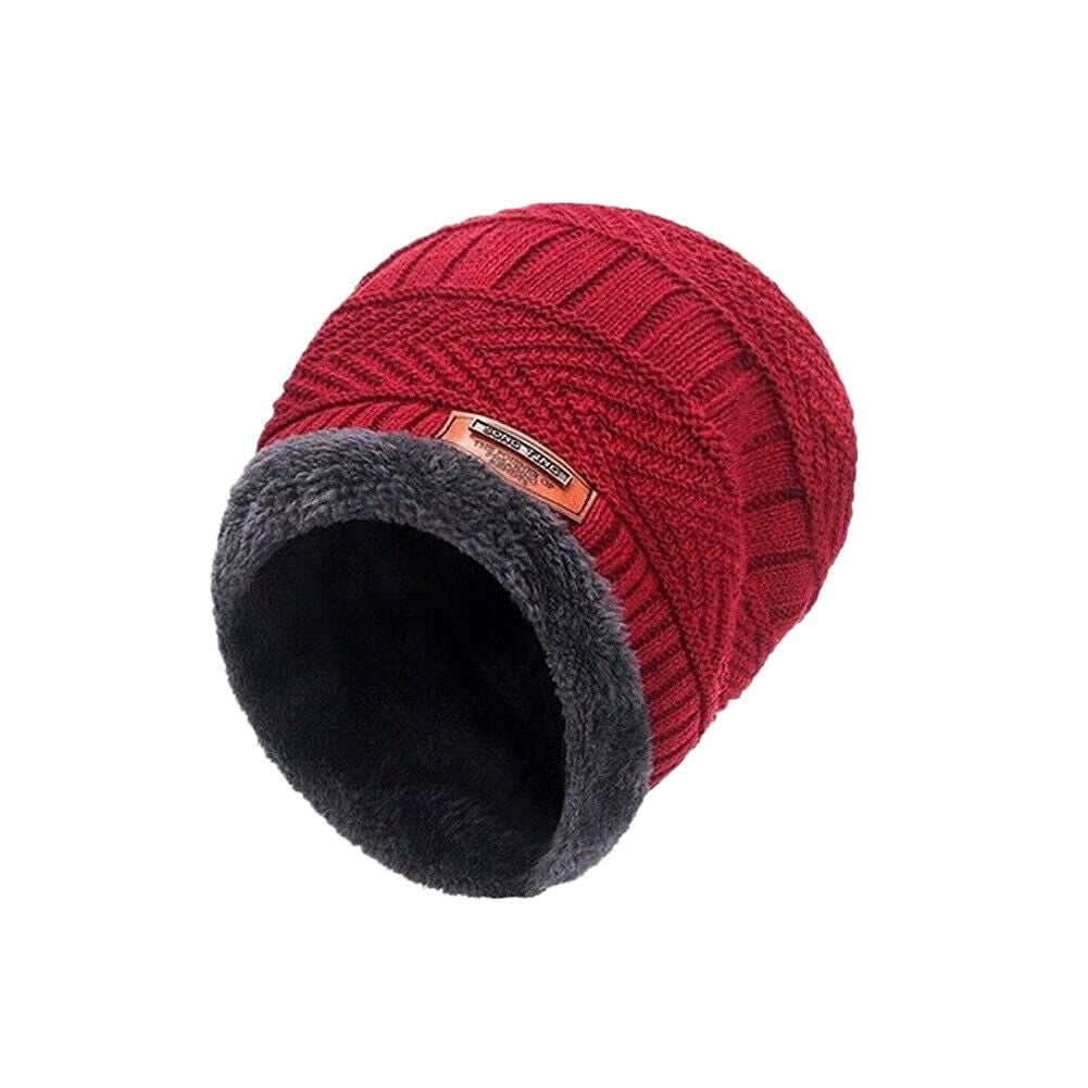 US 2-4 Pack Men Women Winter Baggy Slouchy Knit Warm Beanie Hat Scarf Set Skull