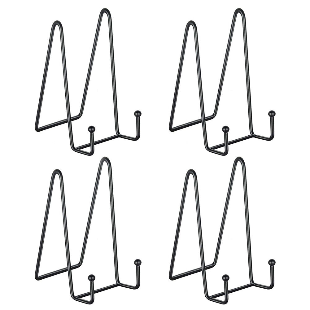 US 4-8 Pcs Metal Frame Holder Display Stands for Picture，Plate，Book，Photo Easel