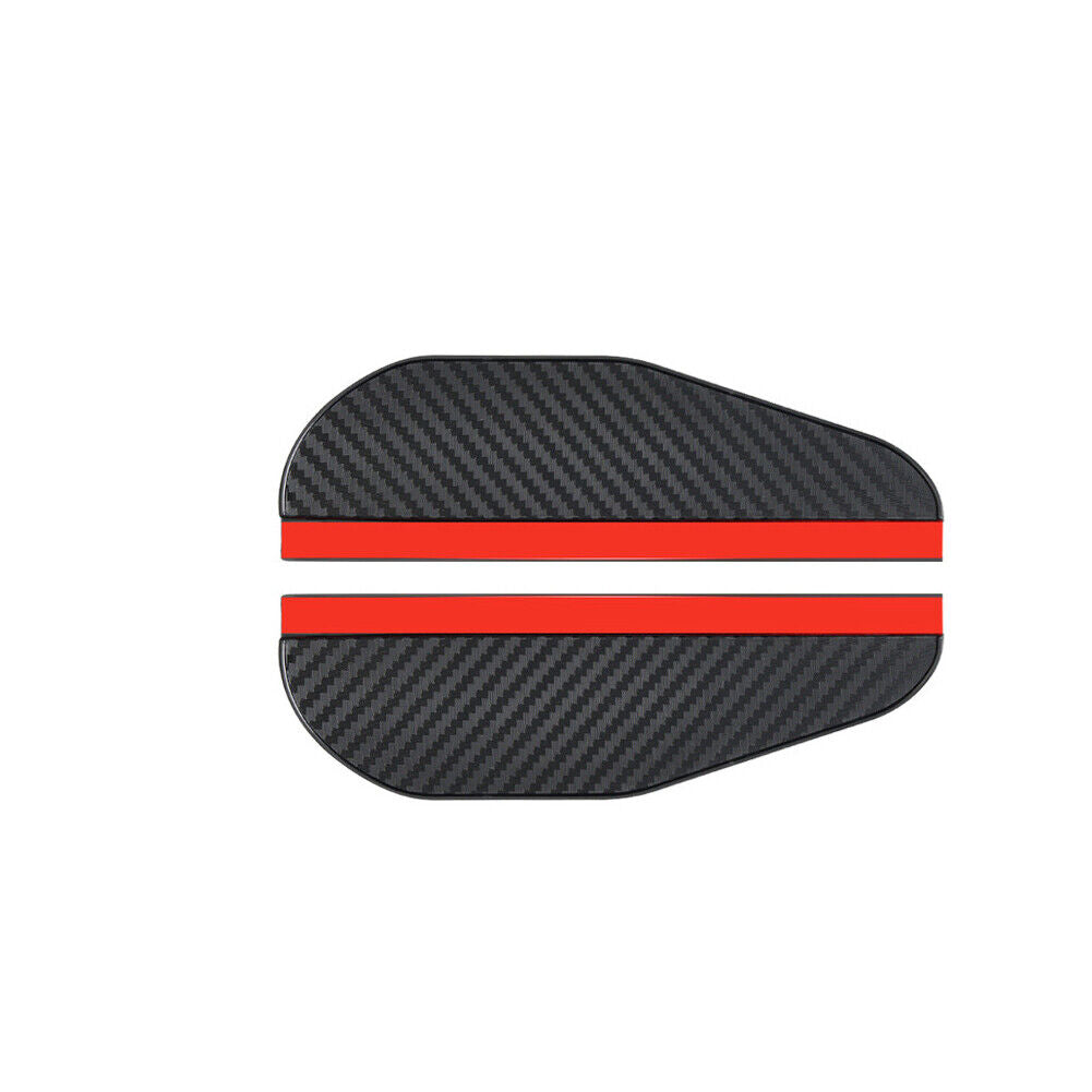 US 2-4 Rear View Side Mirror Rain Sun Visor Smoke Eyebrow Guard Carbon Fiber Car