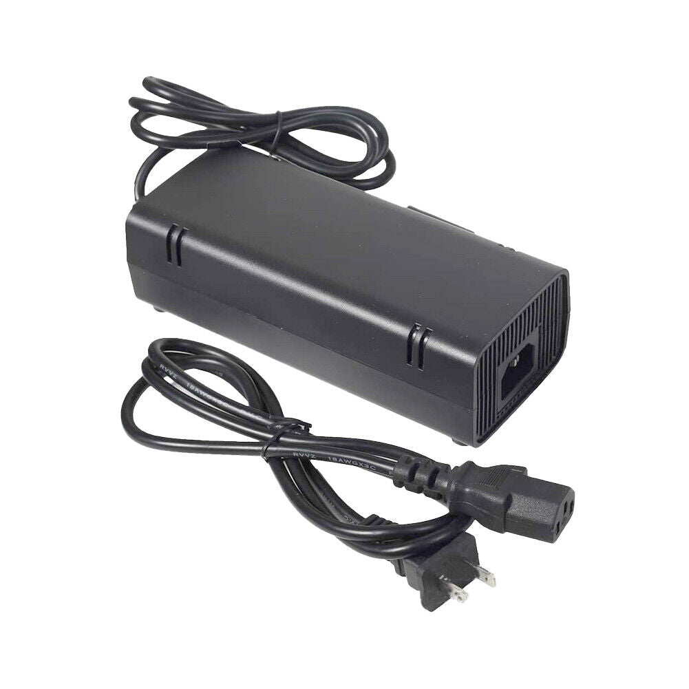 US Microsoft Xbox 360 SLIM AC Power Supply Brick Charger Adapter Cable Cord