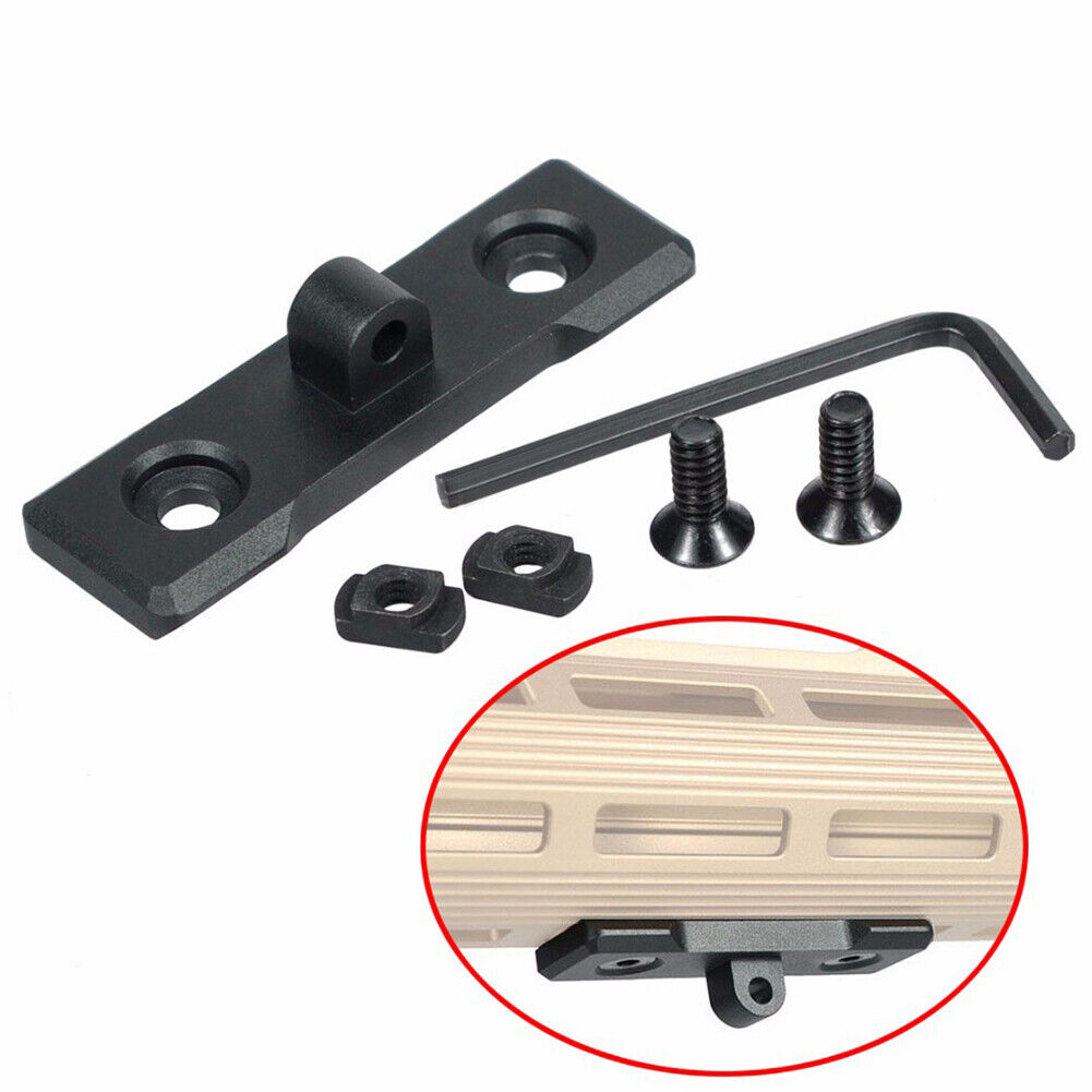 US 4-8 Pack Low Profile M-Lok Sling Stud/Bipod Adapter Mount Assembly Connector