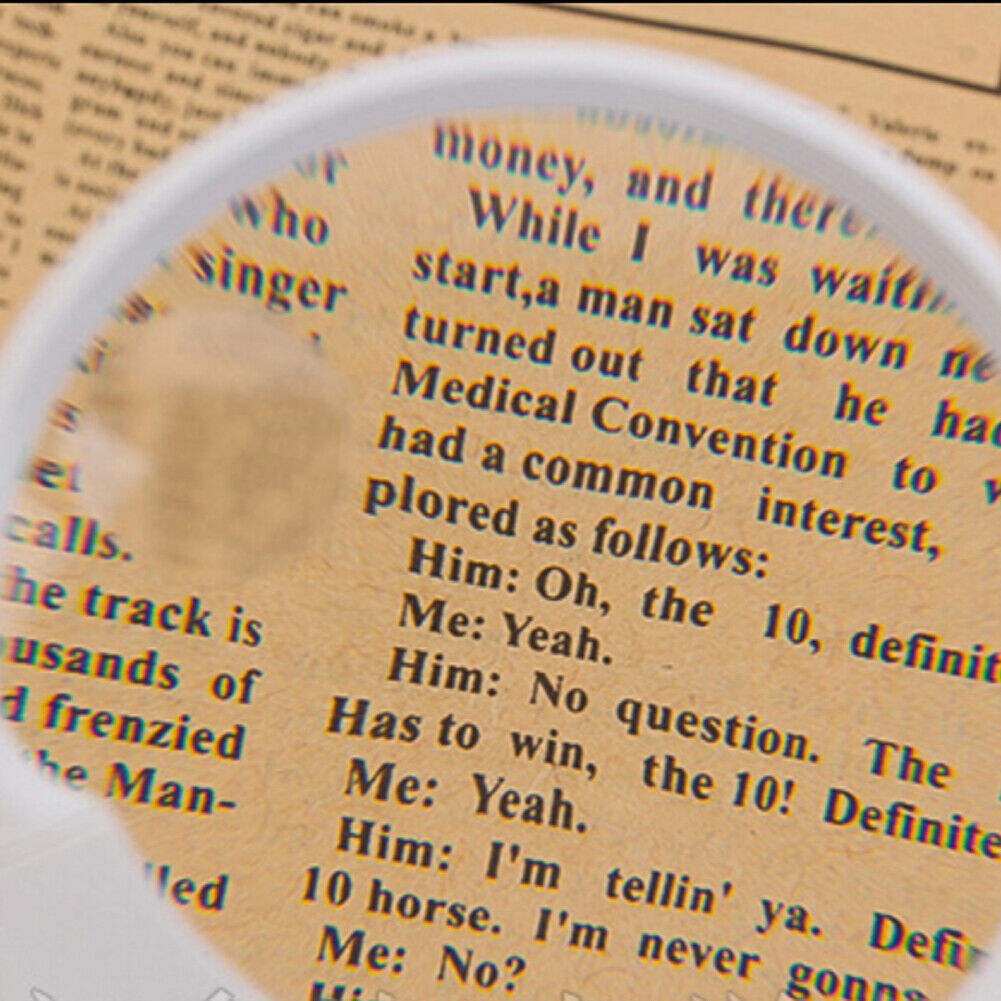 US 1-2 Pack 3 LED Lens Handheld Magnifier Reading Magnifying Glass Jewelry Loupe