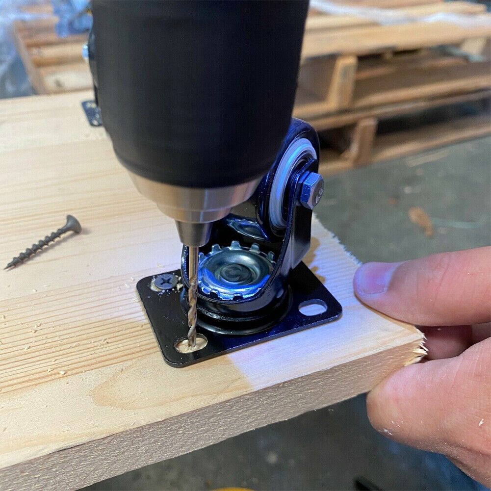 US 4-8Pc Heavy Duty Swivel Casters with Lock Brakes 2" Polyurethane Wheels