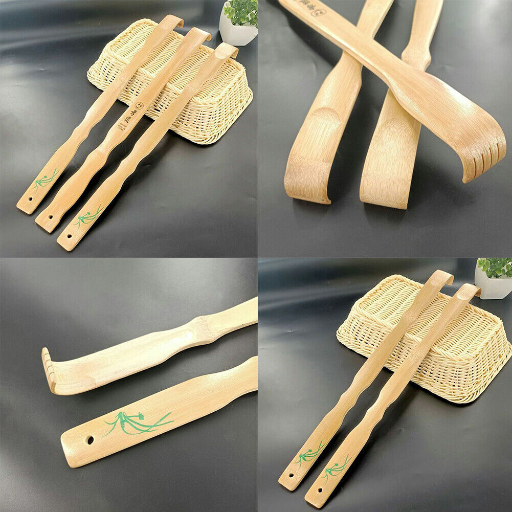 US 3-6 Pack Bamboo Wood Back Scratcher Self-Massager Good Practical Novel Gifts