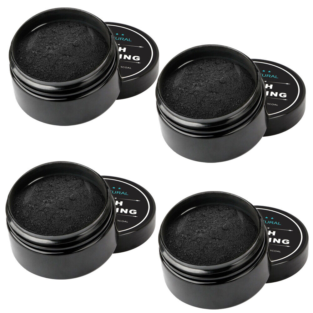 US 2-4Pc Activated Charcoal Teeth Whitening Powder Organic Coconut Removes Stain