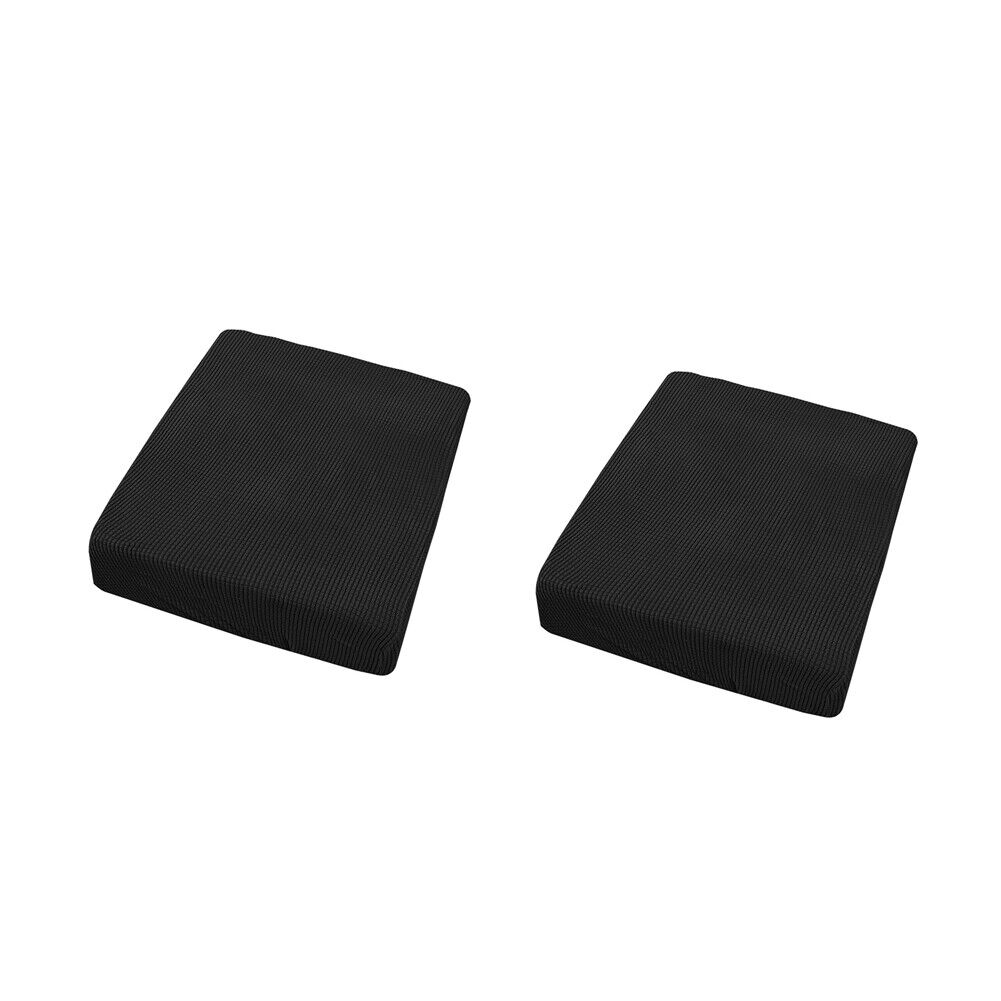 US 2Pc Soft Waffle Pattern Stretch Slipcover Couch Chair Sofa Seat Cushion Cover