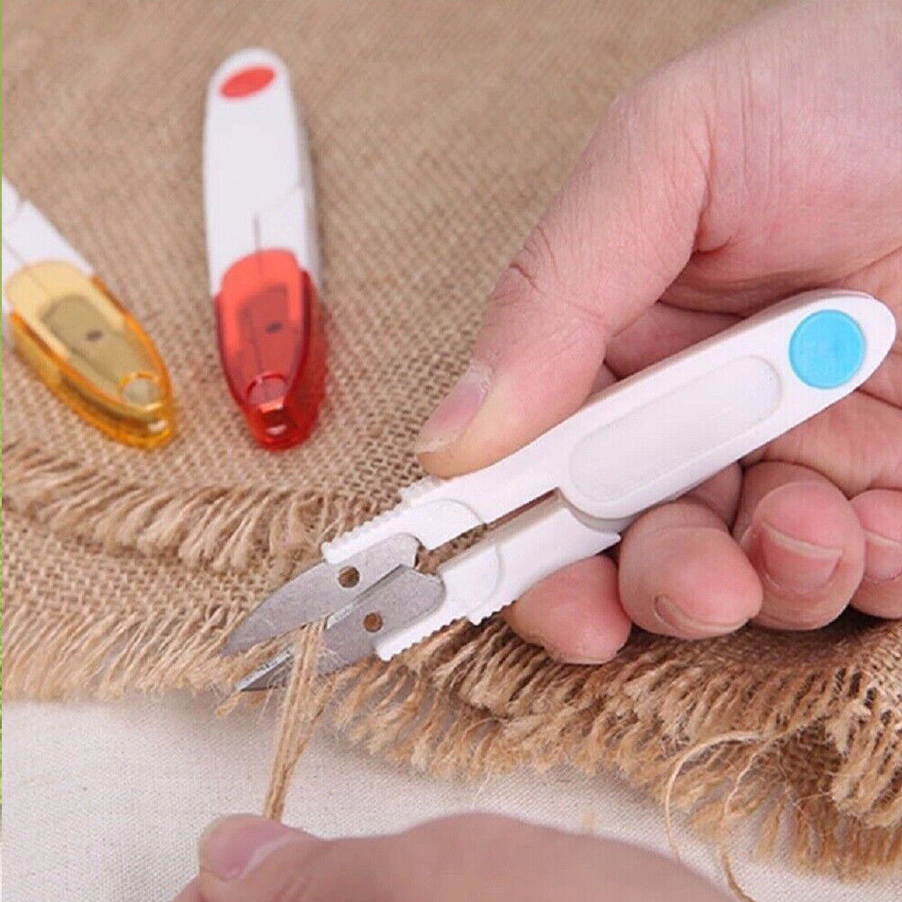 US 4-8 Pack Embroidery Sewing Snips Thread Cutter Cover Scissors Thrum Yarn