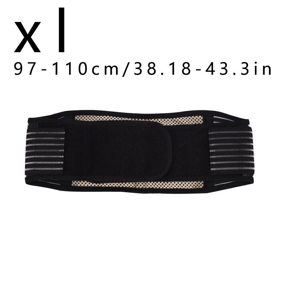 US 1-2 Pack Back Brace Support Tourmaline Self-Heating Lumbar Therapy Waist Belt
