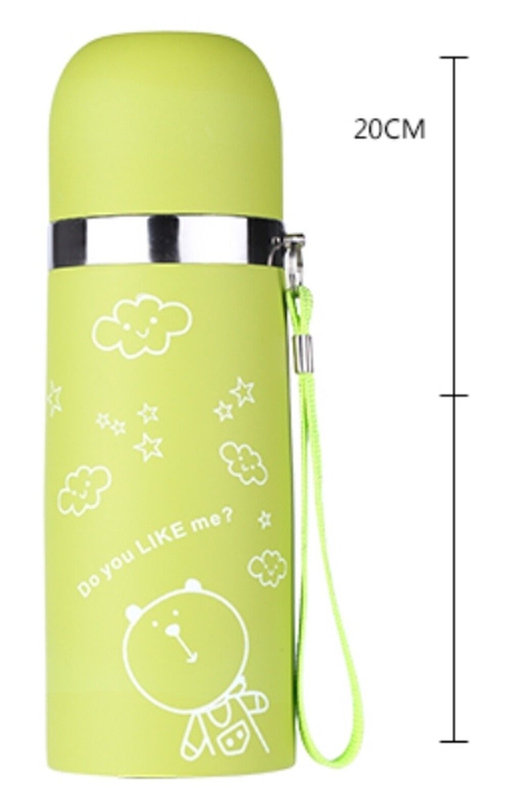 Thermos Cup 15OZ Stainless Steel Water Bottle Leak Proof 3D Cup Cover Slip