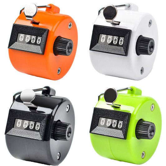 US 4-8 Pack Colorful Tally Counter Hand Held 4 Digit Palm Golf Finger Clicker
