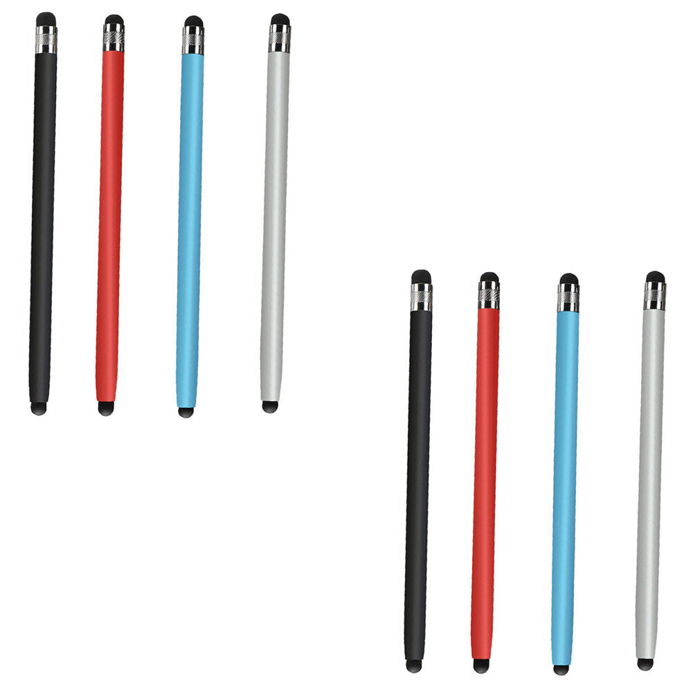 US 4-8 Pc Stylus Pens Touch Screen Sensitivity Precision 2 in 1 Touch Capacitive