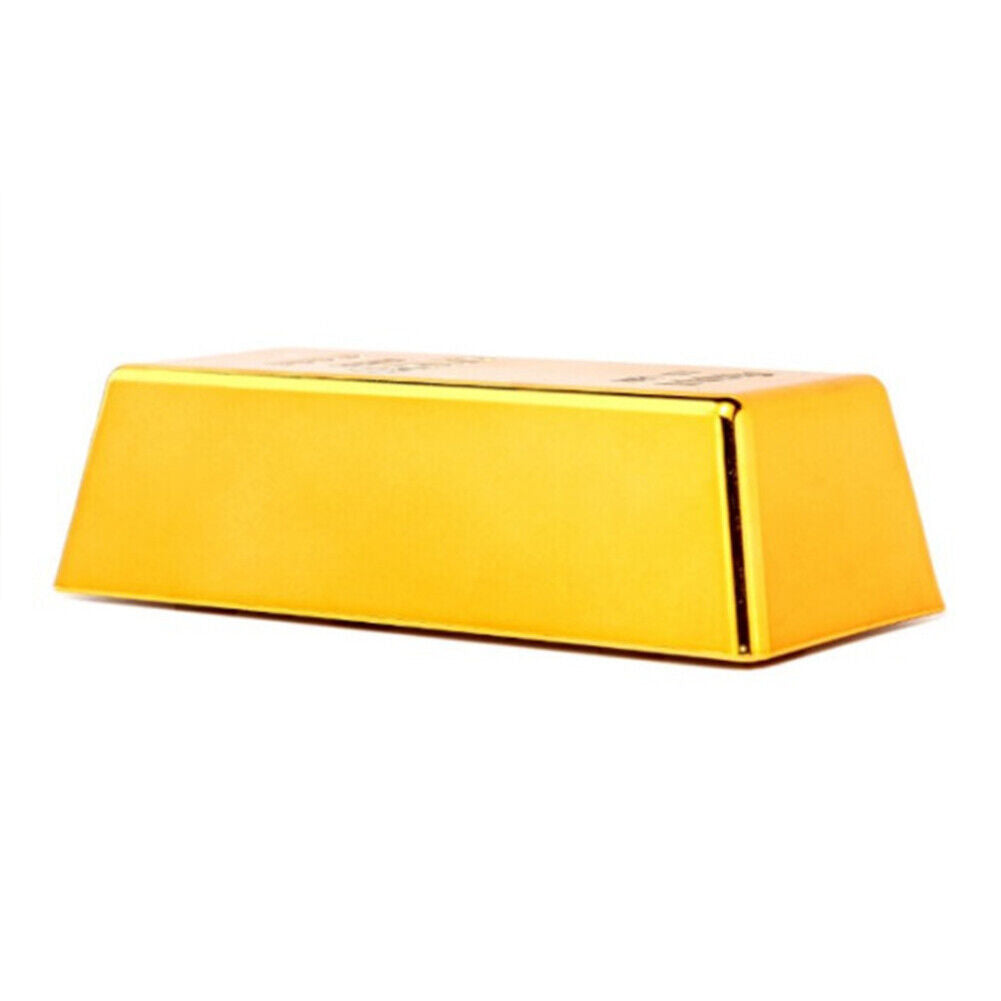 US 2-4Pcs Gold Bar 1 KG Door Stopper Brick Fake Golden Bullion Real Look No Slip