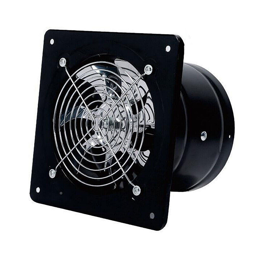 US 4~8'' Exhaust Fan Ventilation Extractor Fan Wall-Mounted Blower Anti-backflow