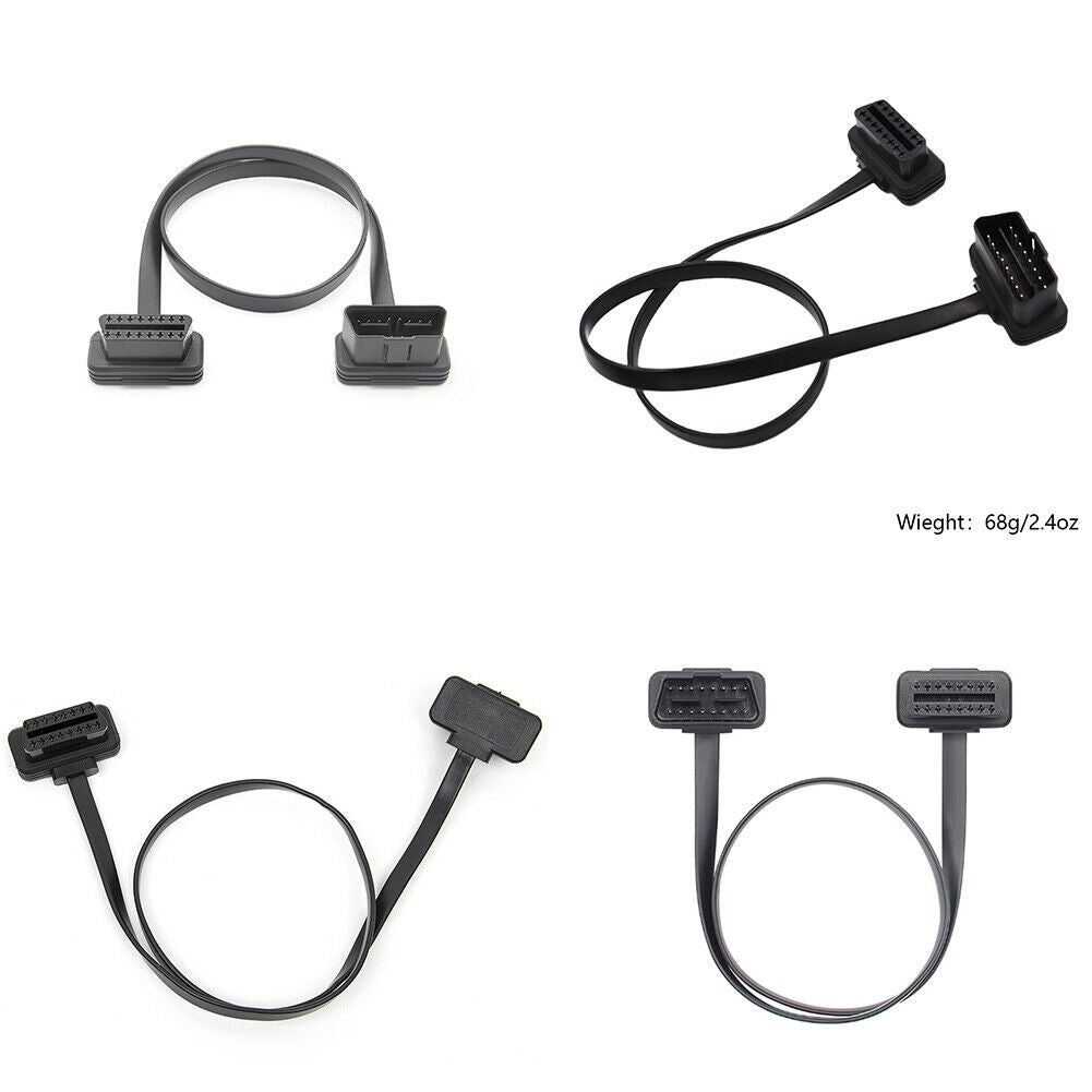 US OBD2 16 Pin Male to Female Socket Plug ELM327 Diagnostic Extension Cable Lead