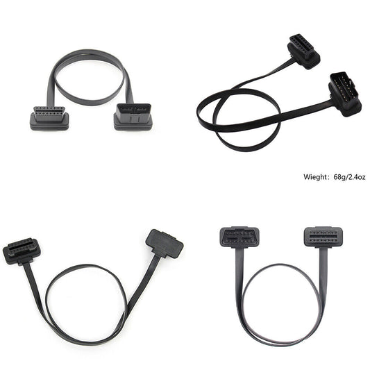 US OBD2 16 Pin Male to Female Socket Plug ELM327 Diagnostic Extension Cable Lead