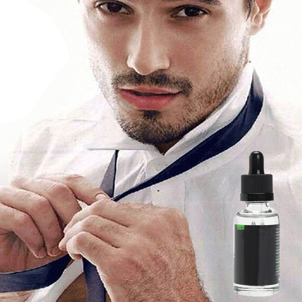 US2-4Pc Beard Growth Oil Serum Fast Growing Beard Mustache Facial Hair Grooming