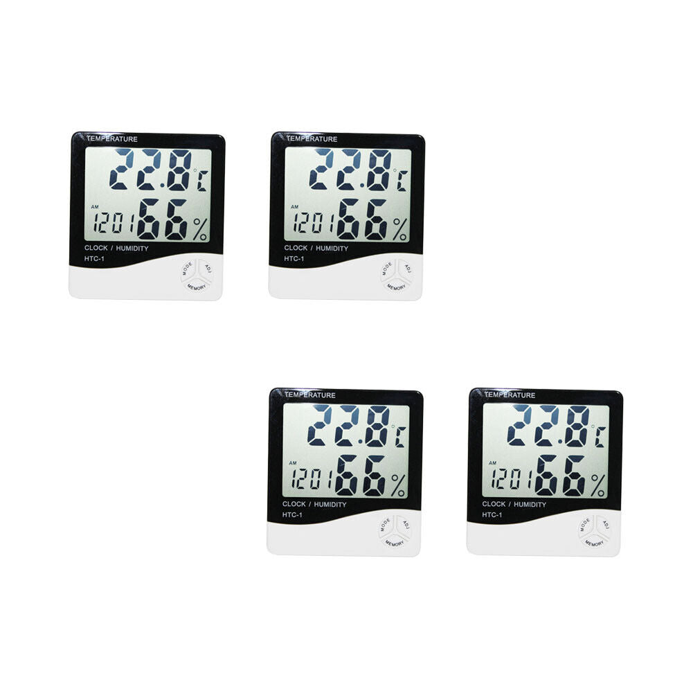 US 2-4 Pcs Digital LCD Thermometer Hygrometer Indoor Humidity Temperature Meter