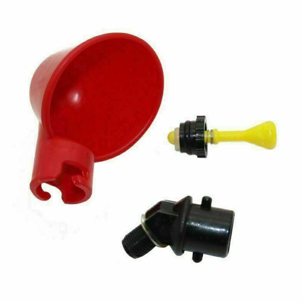 US 10-20 Pcs Poultry Drinker Water Automatic Plastic Bird Drinker Cups Dispenser