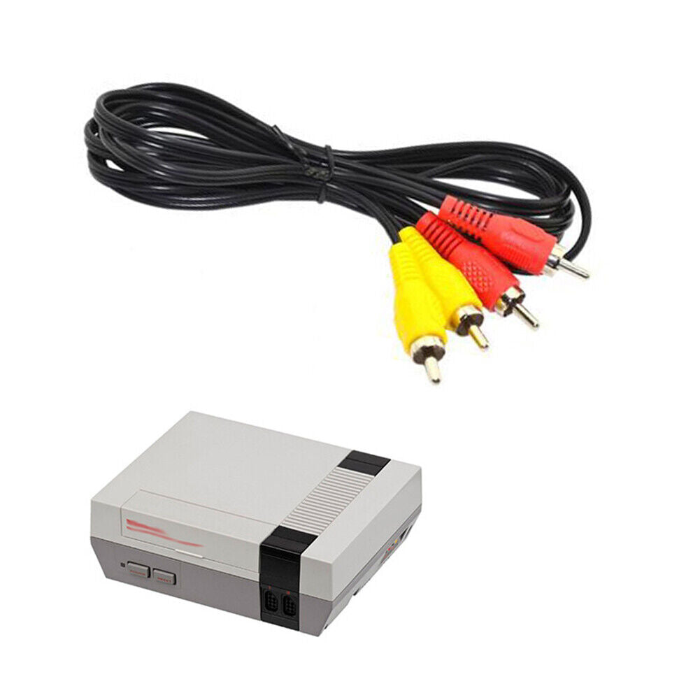 US 2-4 Pc RCA Composite AV Audio Video Cable Cord for Original 1985 Nintendo NES