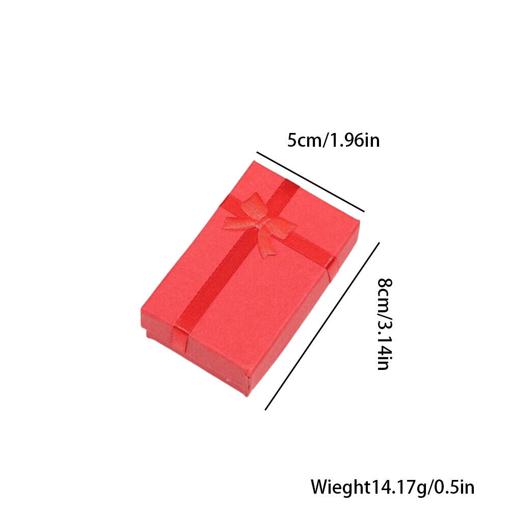 US 24-48Pack Jewelry Boxes Necklace Earrings Ring Gift Cardboard Bulk, 6 Colors